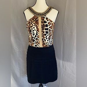 Sherri Hill Leopard print cocktail